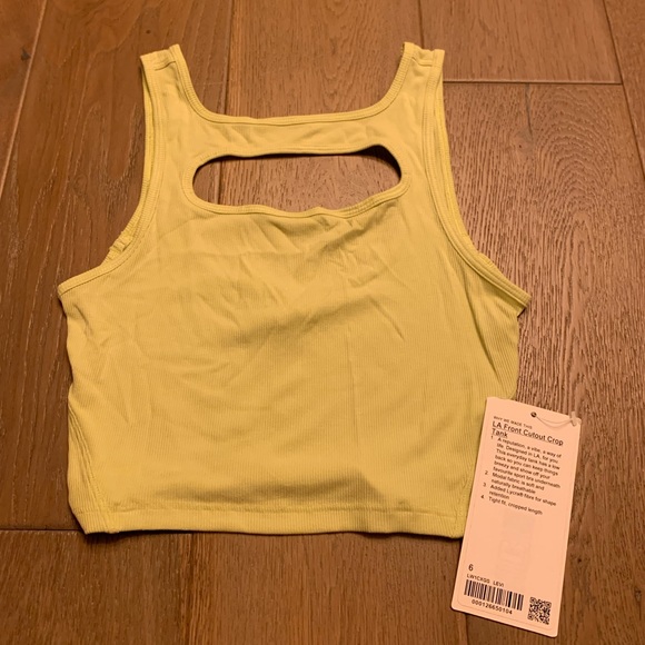 LA front cutout crop tank size 6 - Picture 1 of 3